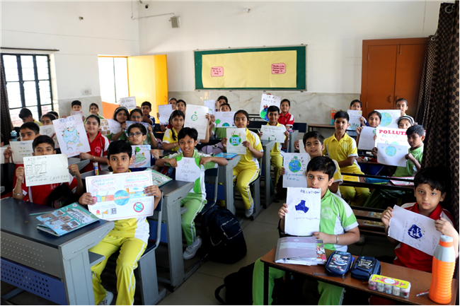 SLOGAN WRITING ACTIVITY OF CLASS III, IV, V