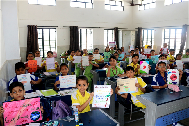 SLOGAN WRITING ACTIVITY OF CLASS III, IV, V