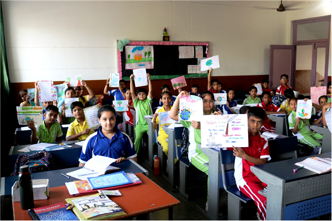SLOGAN WRITING ACTIVITY OF CLASS III, IV, V