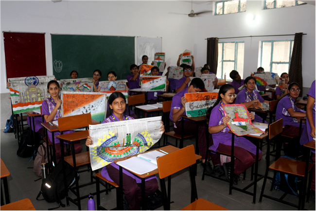 PAINT A NEWSPAPER ACTIVITY
