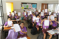 ENGLISH CALLIGRAPHY ACTIVITY OF CLASS IV