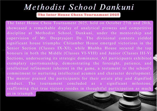 The Inter House Chess Tournament 2025