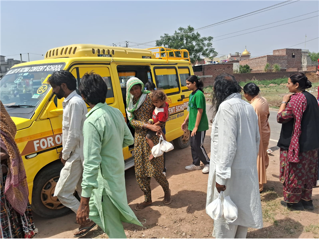 Wheat Flour Distribution by Students – Our Lady of Fatima Convent School, Assarpur