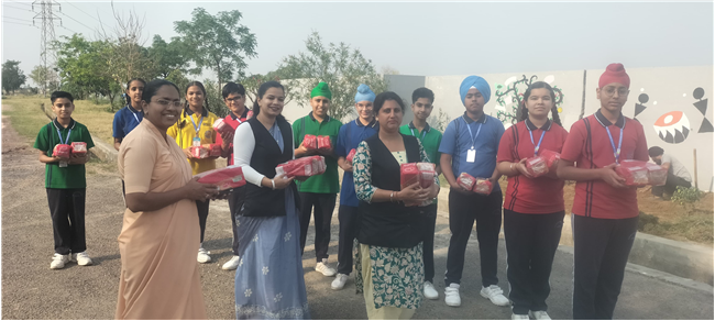 Bread Donation by Our Lady of Fatima Convent School, Assarpur