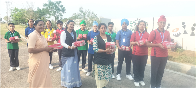 Bread Donation by Our Lady of Fatima Convent School, Assarpur