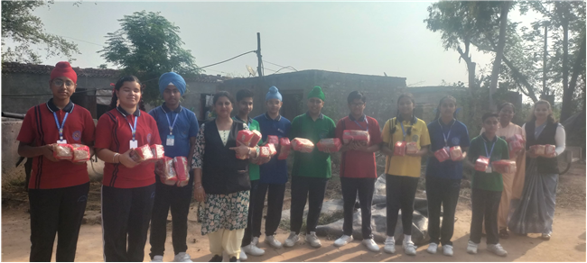 Bread Donation by Our Lady of Fatima Convent School, Assarpur