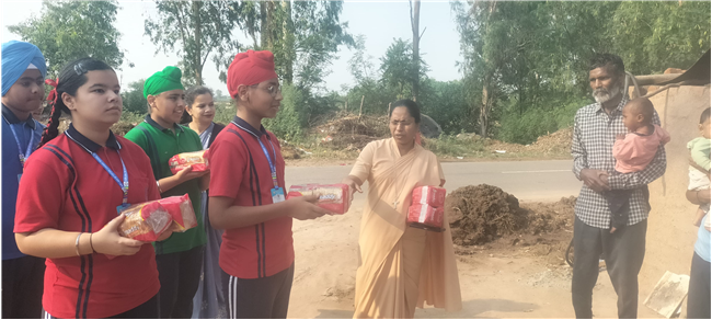 Bread Donation by Our Lady of Fatima Convent School, Assarpur