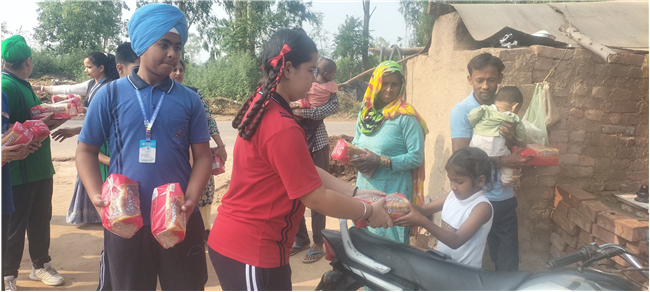 Bread Donation by Our Lady of Fatima Convent School, Assarpur