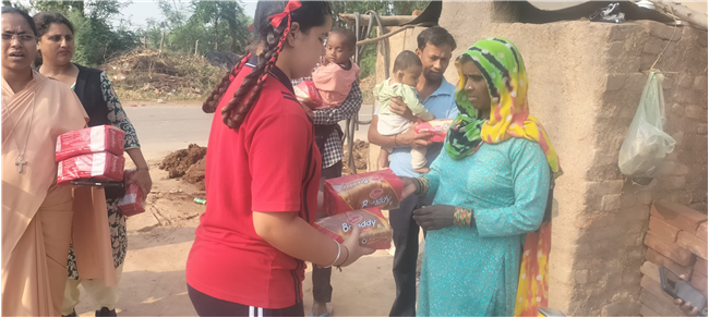 Bread Donation by Our Lady of Fatima Convent School, Assarpur