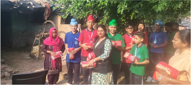 Bread Donation by Our Lady of Fatima Convent School, Assarpur