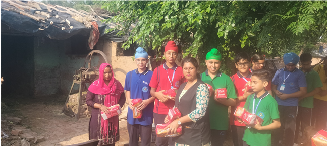 Bread Donation by Our Lady of Fatima Convent School, Assarpur
