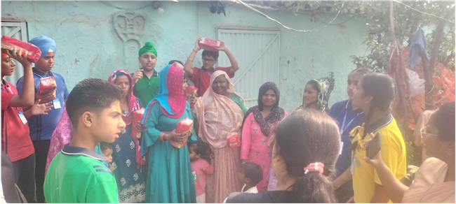 Bread Donation by Our Lady of Fatima Convent School, Assarpur