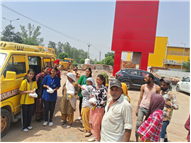 Wheat Flour Distribution by Students – Our Lady of Fatima Convent School, Assarpur