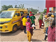 Wheat Flour Distribution by Students – Our Lady of Fatima Convent School, Assarpur