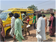 Wheat Flour Distribution by Students – Our Lady of Fatima Convent School, Assarpur