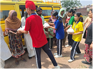 Wheat Flour Distribution by Students – Our Lady of Fatima Convent School, Assarpur