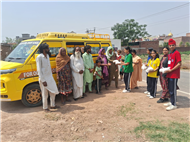 Wheat Flour Distribution by Students – Our Lady of Fatima Convent School, Assarpur