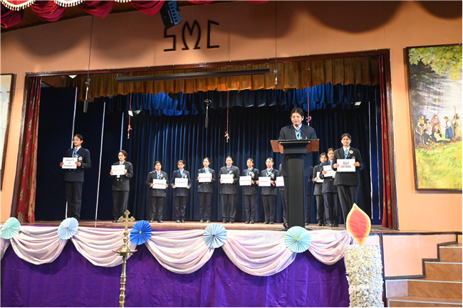 Thanksgiving Assembly by Class 12 and Invitation for Farewell by Class 11