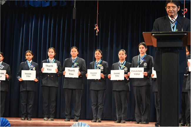 Thanksgiving Assembly by Class 12 and Invitation for Farewell by Class 11