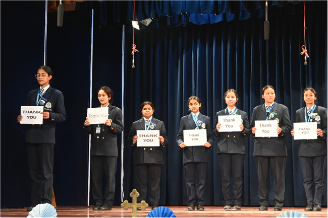 Thanksgiving Assembly by Class 12 and Invitation for Farewell by Class 11