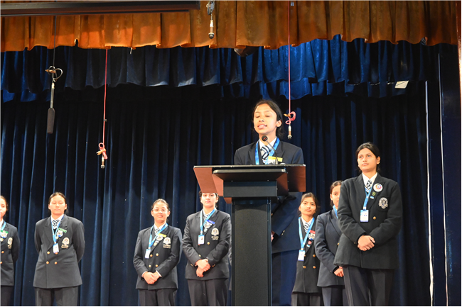 Thanksgiving Assembly by Class 12 and Invitation for Farewell by Class 11