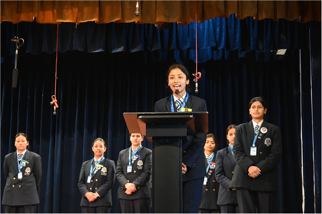 Thanksgiving Assembly by Class 12 and Invitation for Farewell by Class 11