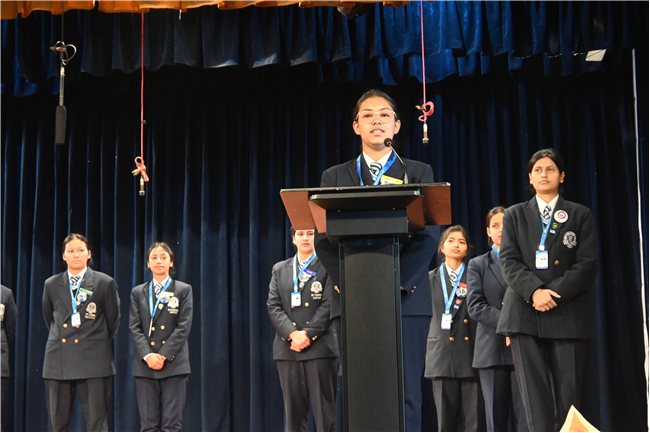 Thanksgiving Assembly by Class 12 and Invitation for Farewell by Class 11