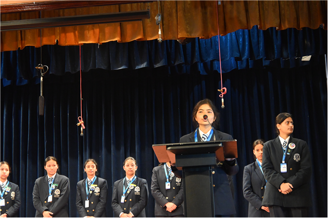 Thanksgiving Assembly by Class 12 and Invitation for Farewell by Class 11