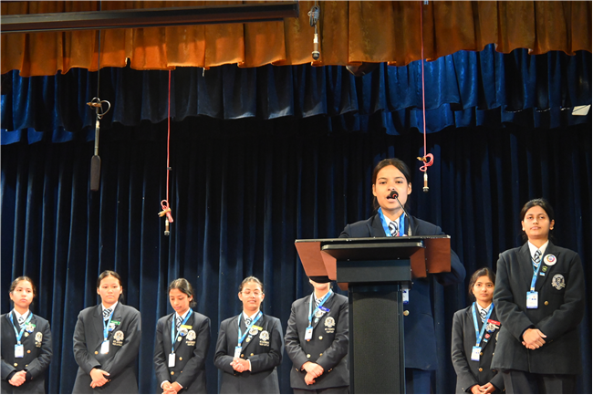 Thanksgiving Assembly by Class 12 and Invitation for Farewell by Class 11