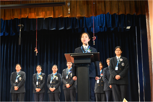 Thanksgiving Assembly by Class 12 and Invitation for Farewell by Class 11