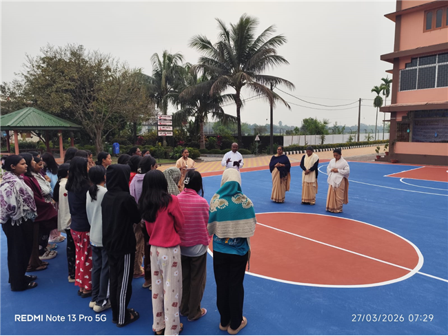 BLESSING AND INAUGURATION OF BASKETBALL COURT
