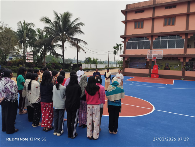 BLESSING AND INAUGURATION OF BASKETBALL COURT