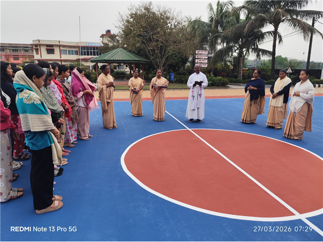 BLESSING AND INAUGURATION OF BASKETBALL COURT