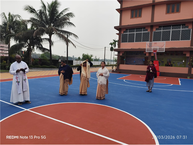 BLESSING AND INAUGURATION OF BASKETBALL COURT