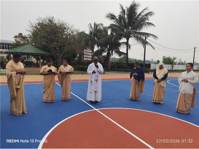 BLESSING AND INAUGURATION OF BASKETBALL COURT