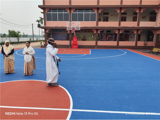BLESSING AND INAUGURATION OF BASKETBALL COURT