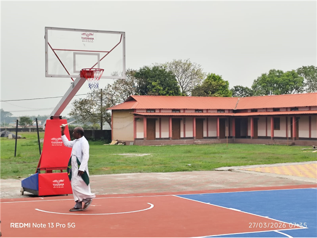 BLESSING AND INAUGURATION OF BASKETBALL COURT