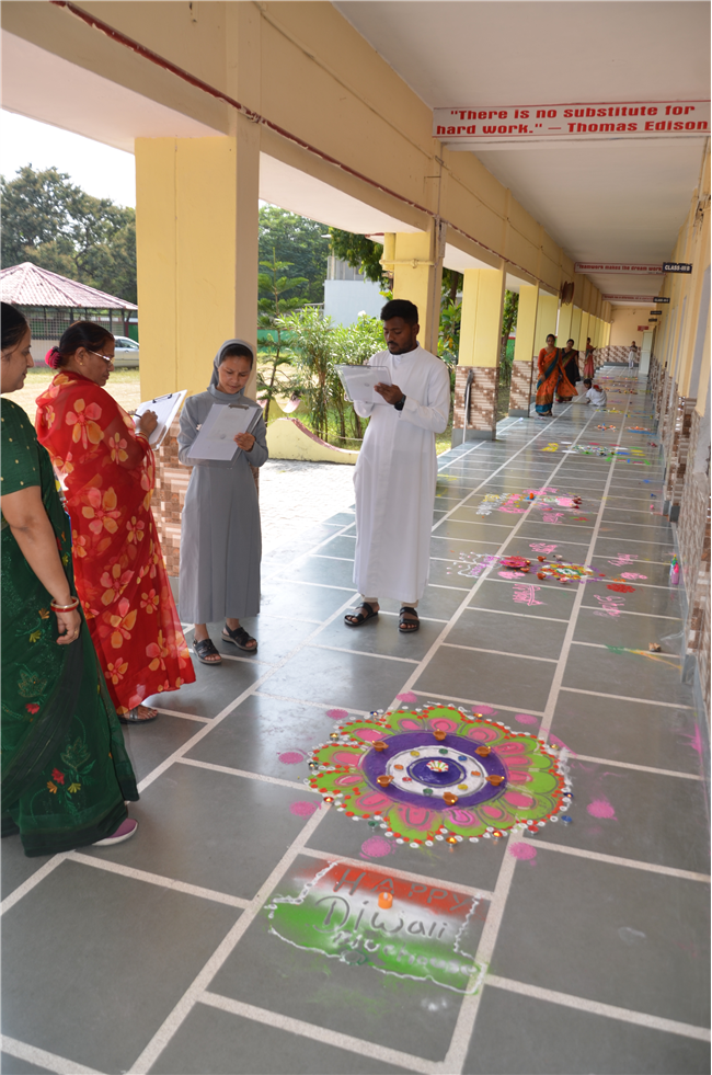 Diya Making and Rangoli Decoration Activity on Deepawali