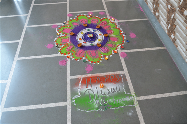 Diya Making and Rangoli Decoration Activity on Deepawali
