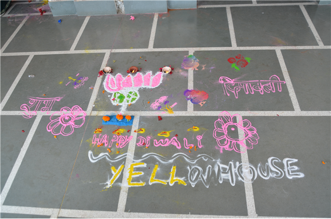 Diya Making and Rangoli Decoration Activity on Deepawali