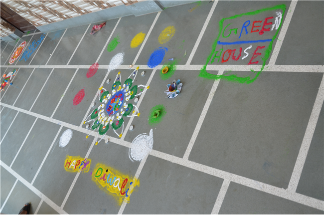 Diya Making and Rangoli Decoration Activity on Deepawali