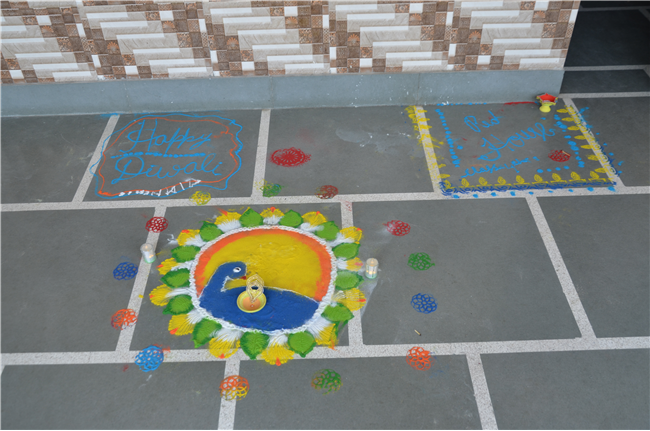 Diya Making and Rangoli Decoration Activity on Deepawali