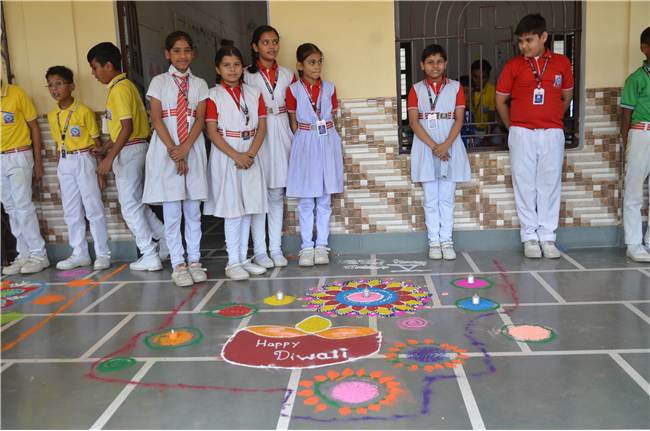 Diya Making and Rangoli Decoration Activity on Deepawali