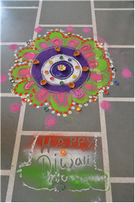 Diya Making and Rangoli Decoration Activity on Deepawali