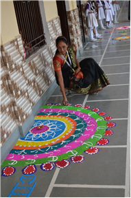 Diya Making and Rangoli Decoration Activity on Deepawali