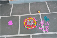 Diya Making and Rangoli Decoration Activity on Deepawali