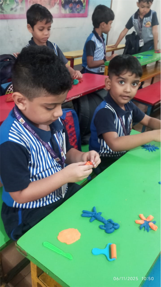 Nursery  and sr.kg Activity -Clay moulding
