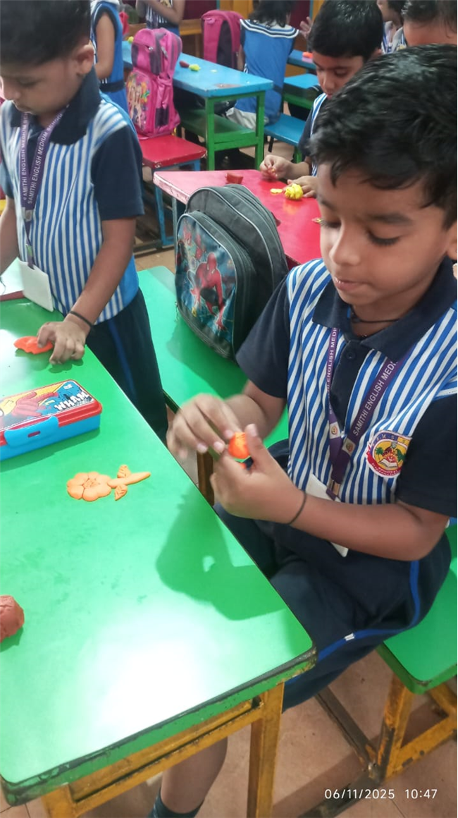 Nursery  and sr.kg Activity -Clay moulding