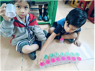 Pre-primary:  Stormy Saturday activity