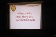 INTER CLASS QUIZ COMPETITION (MIDDLE & SENIOR SCHOOL)